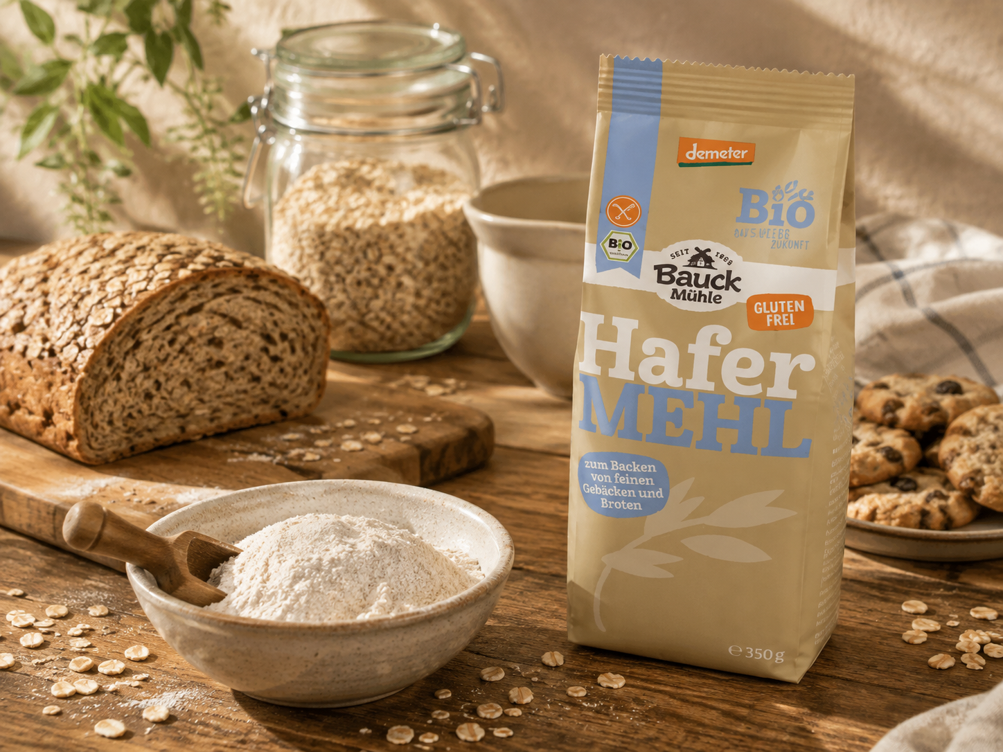 Bezlepková OVESNÁ MOUKA BIO Demeter 350 g - Bauck